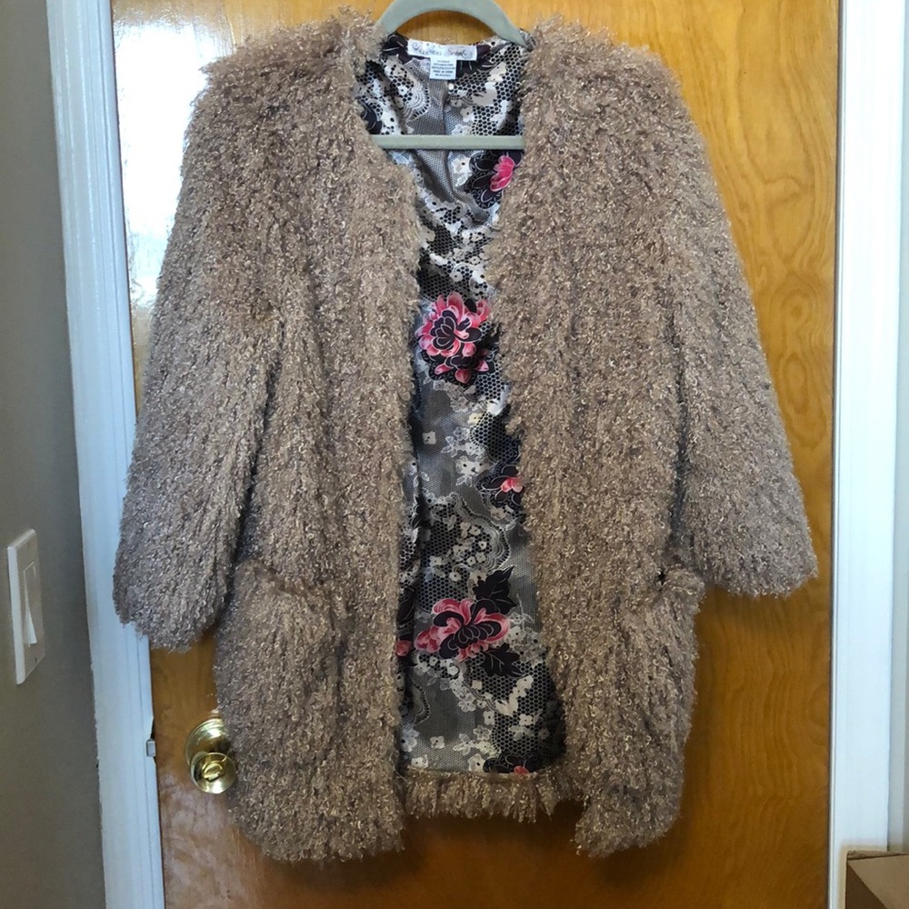 Sans Souci Faux Sherpa/wool style Jacket